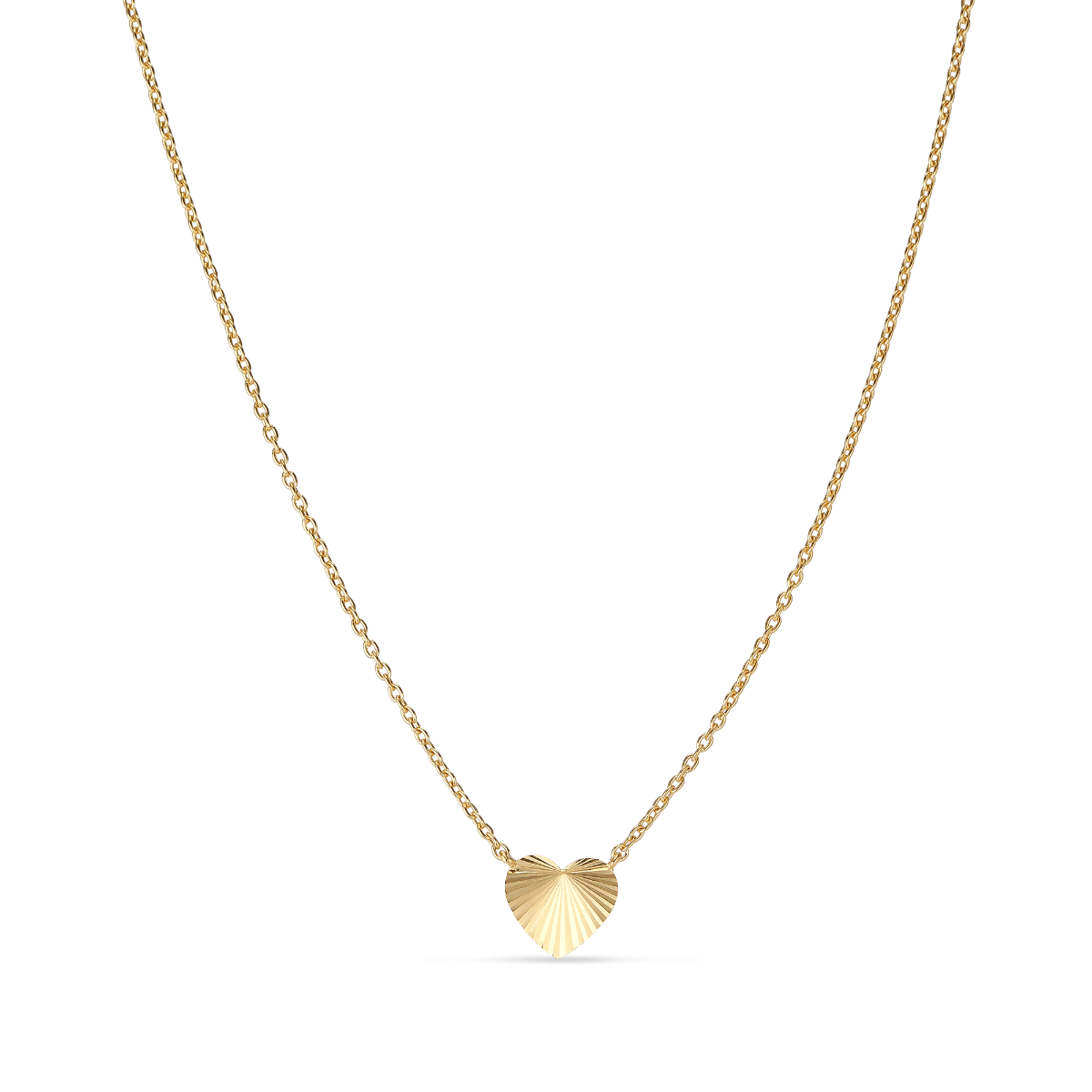 Reflection Heart Necklace - Gold