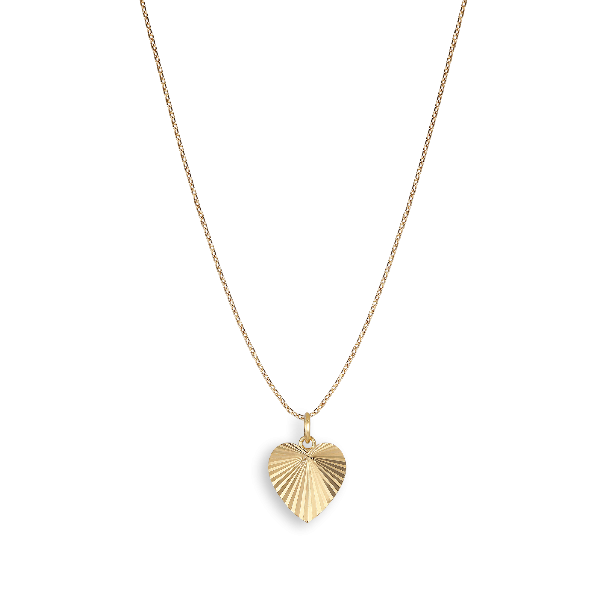 Reflection Heart Pendant - Gold