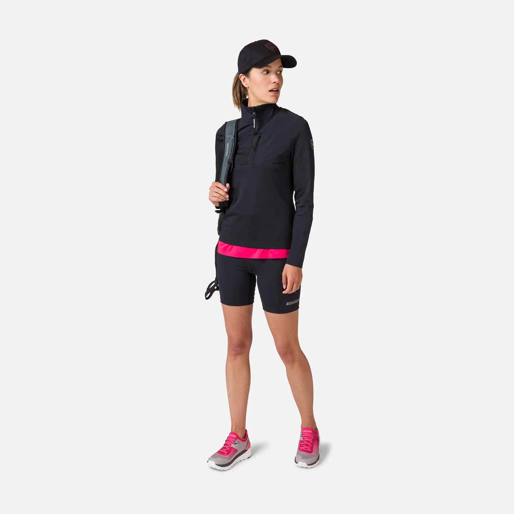 W Skpr 1/2 Zip Sweat - Black