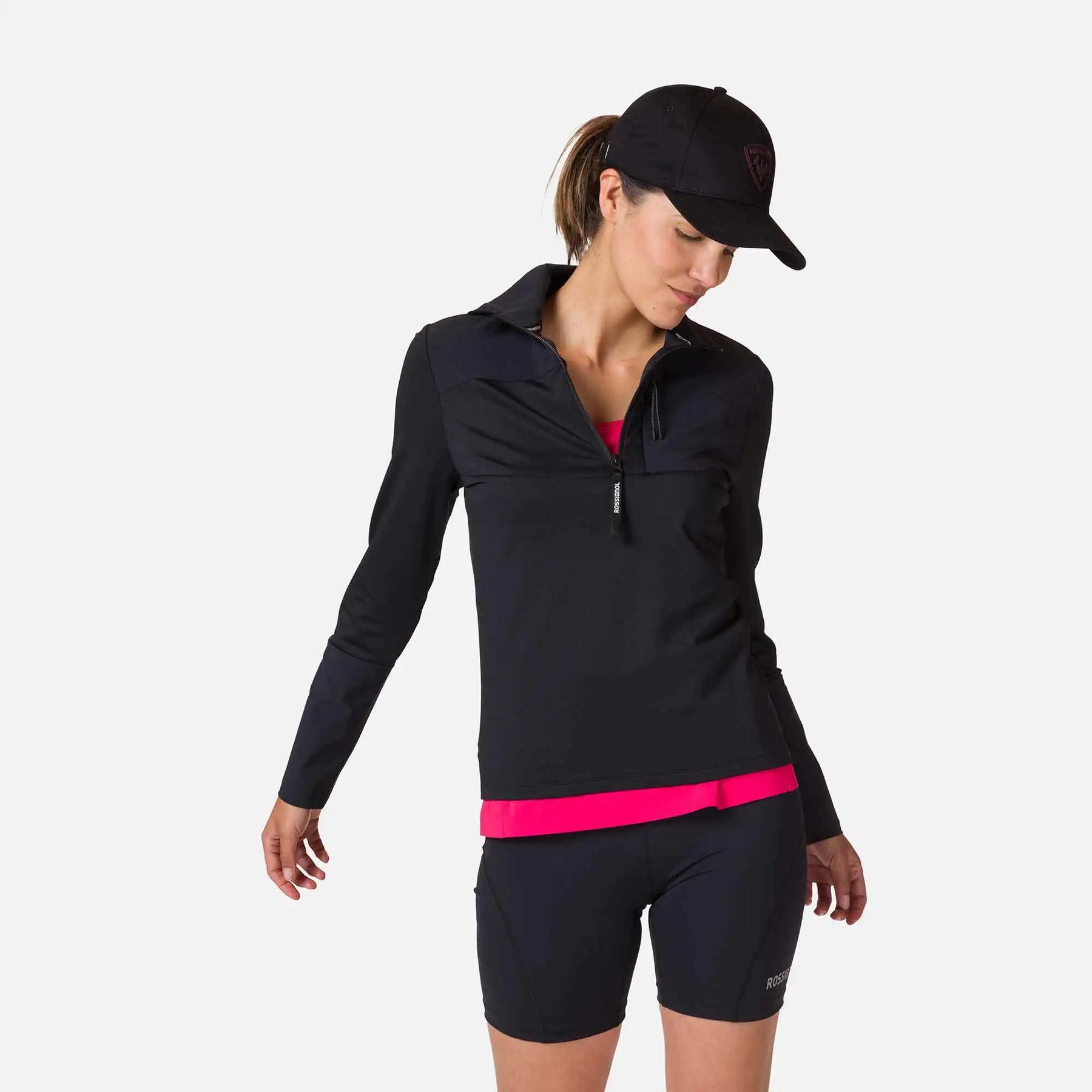 W Skpr 1/2 Zip Sweat - Black