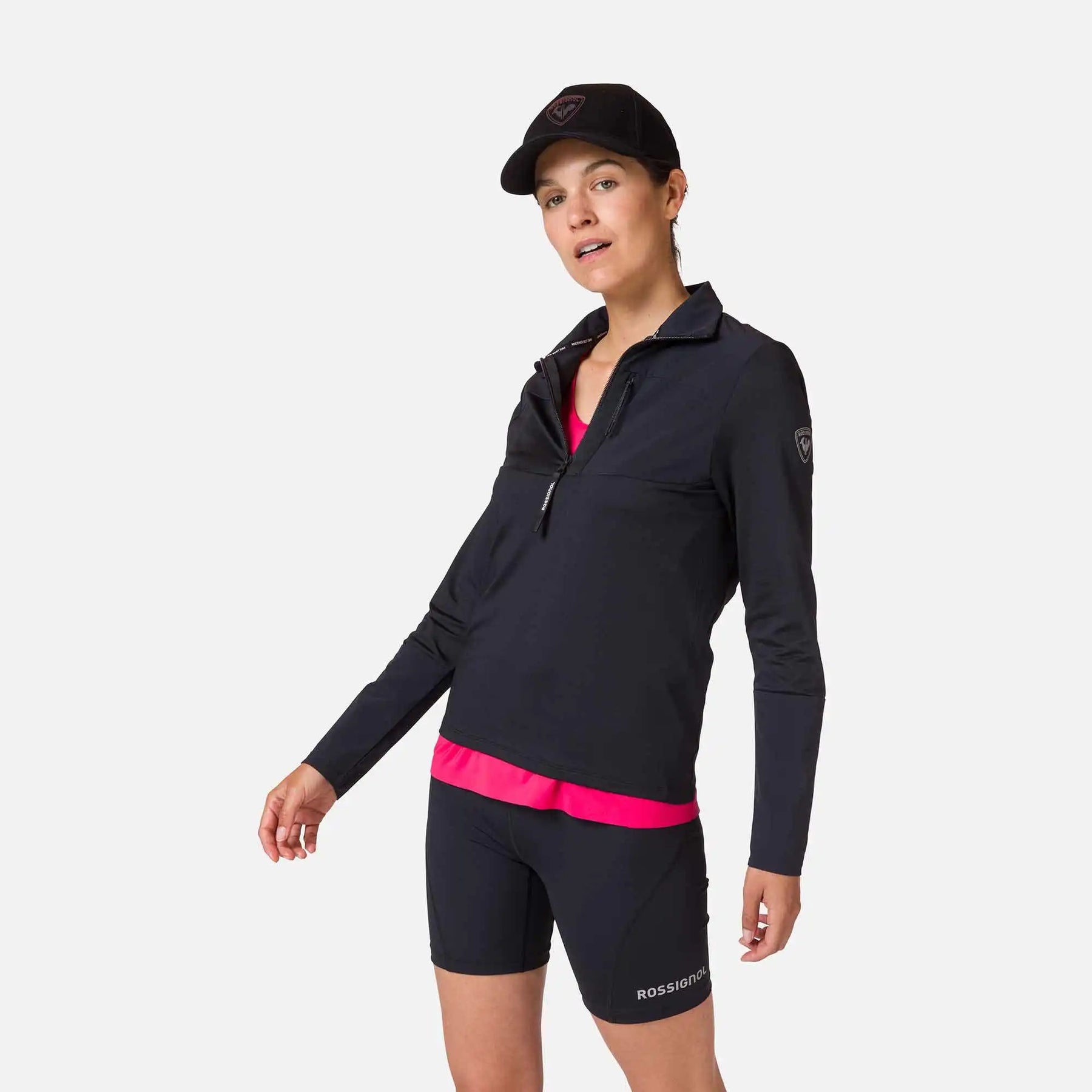 W Skpr 1/2 Zip Sweat - Black