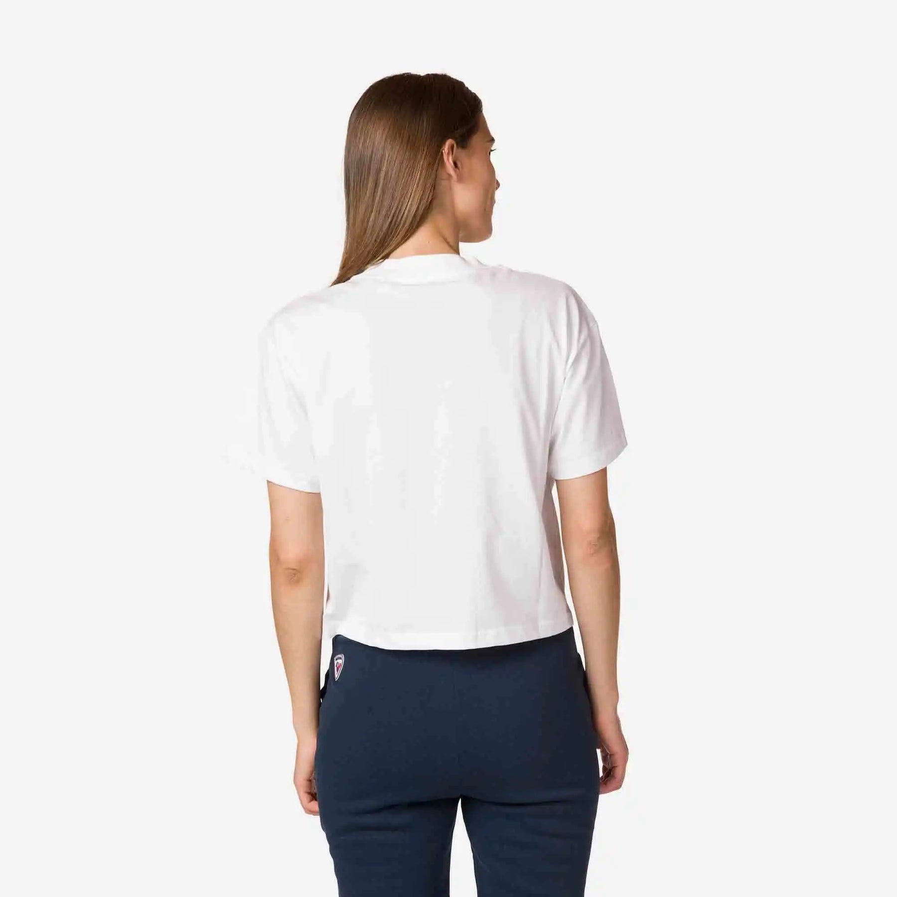 W Rossi Tee Crop - White