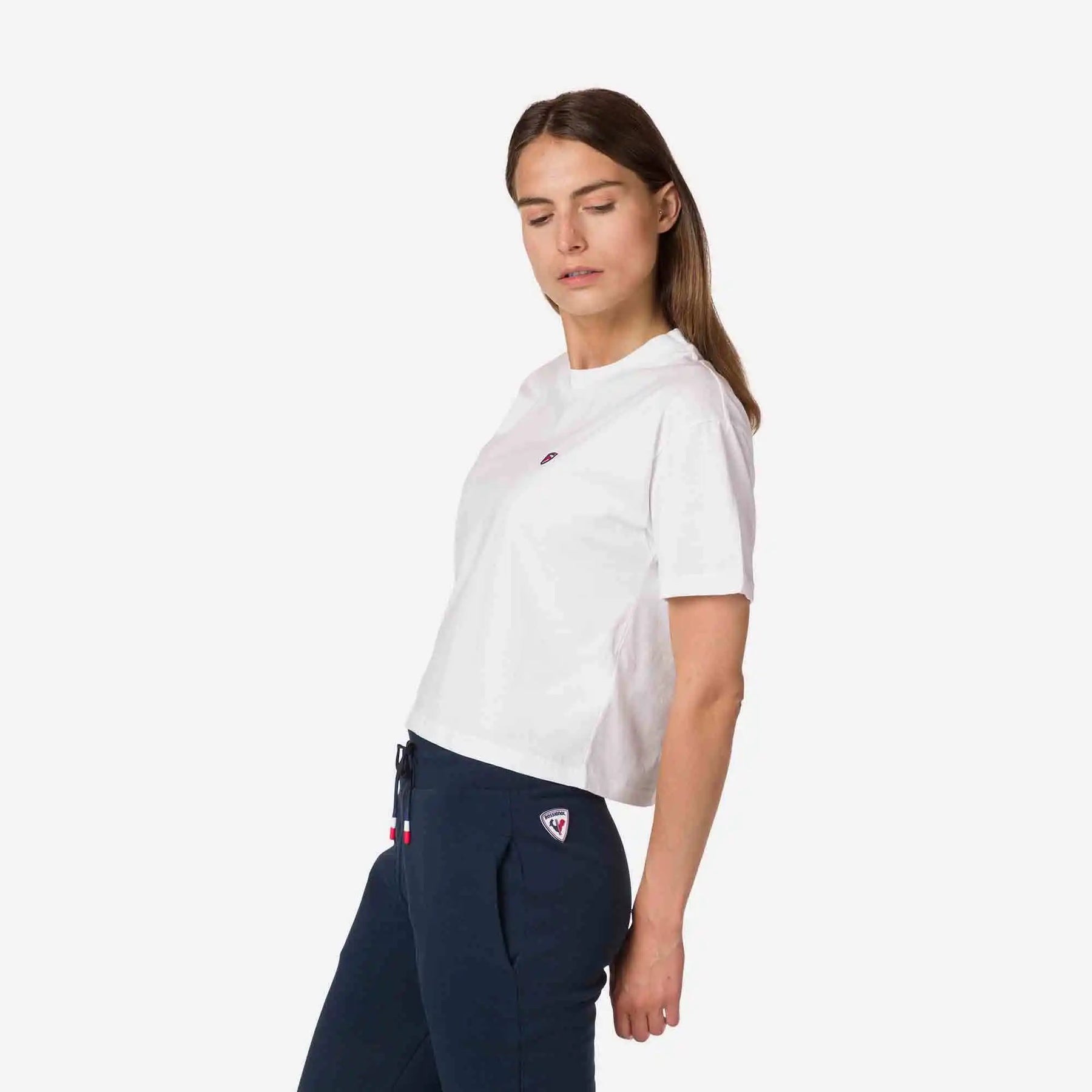 W Rossi Tee Crop - White