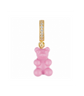 Nostalgia Bear with Pave Connector - Candy Pink