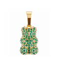 Pave Nostalgia Bear - Emerald Green