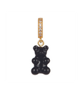 Nostalgia Bear with Pave Connector - Black