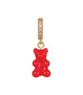 Nostalgia Bear with Pave Connector - Sangria