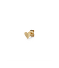 Reflection Heart Stud - Gold