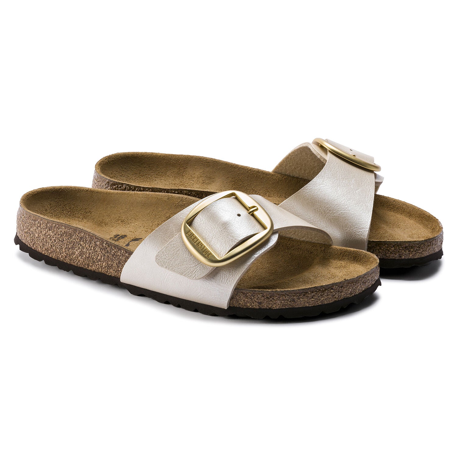 Madrid Big Buckle Narrow - Graceful Pearl White - Birkenstock - Sko - VILLOID.no