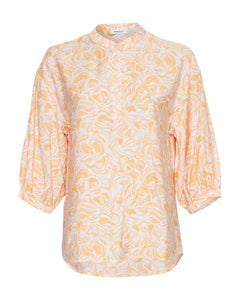 Saralin Ladonna 3/4 Top Aop - M Orange Stroke