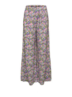 Judita HW Wide Pant - Violet Tulip AOP