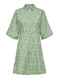 Elea 2/4 Short Zipprer Dress - Absinthe Green
