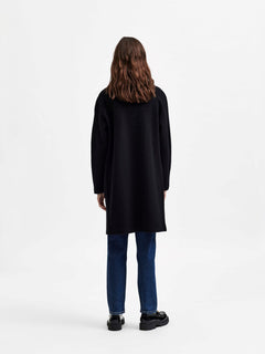 Darla Ls Knit Cardigan - Black