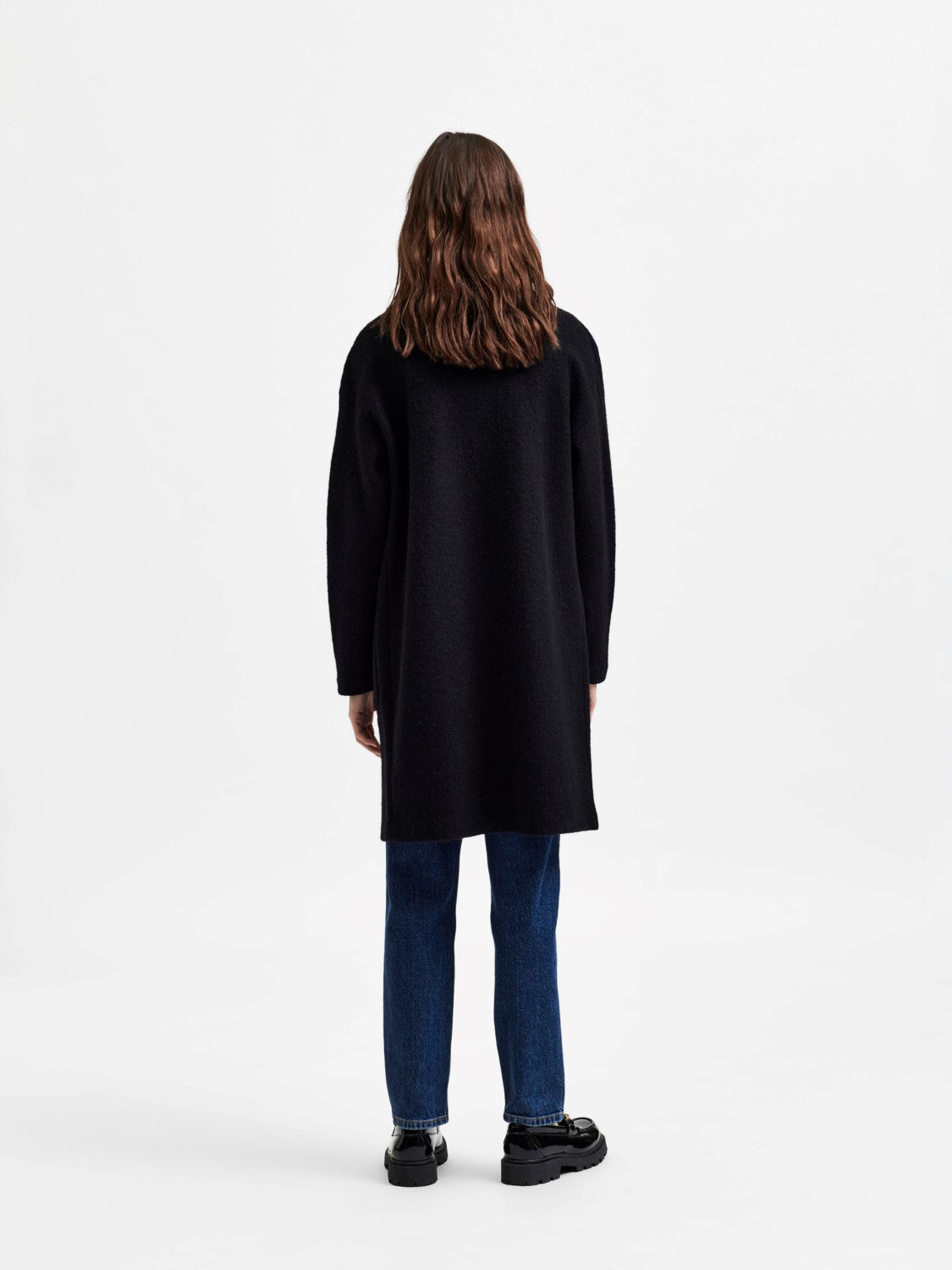 Darla Ls Knit Cardigan - Black