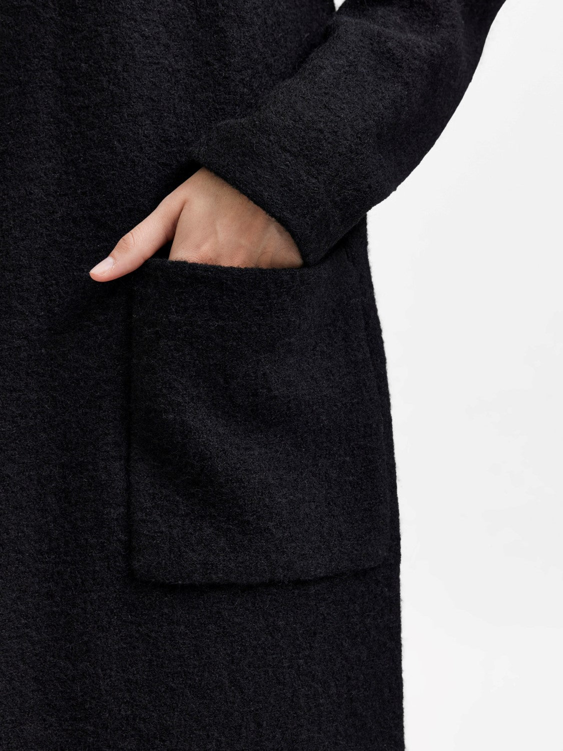 Darla Ls Knit Cardigan - Black