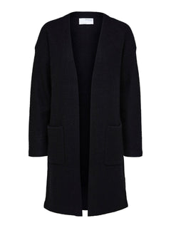 Darla Ls Knit Cardigan - Black