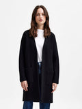 Darla Ls Knit Cardigan - Black