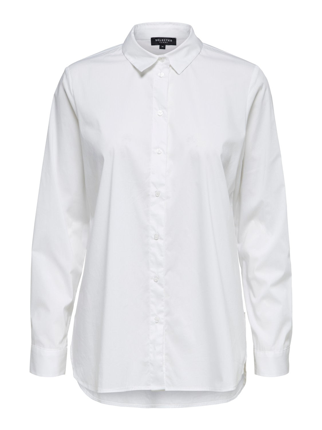 Ori LS Side Zip Skjorta - Bright White