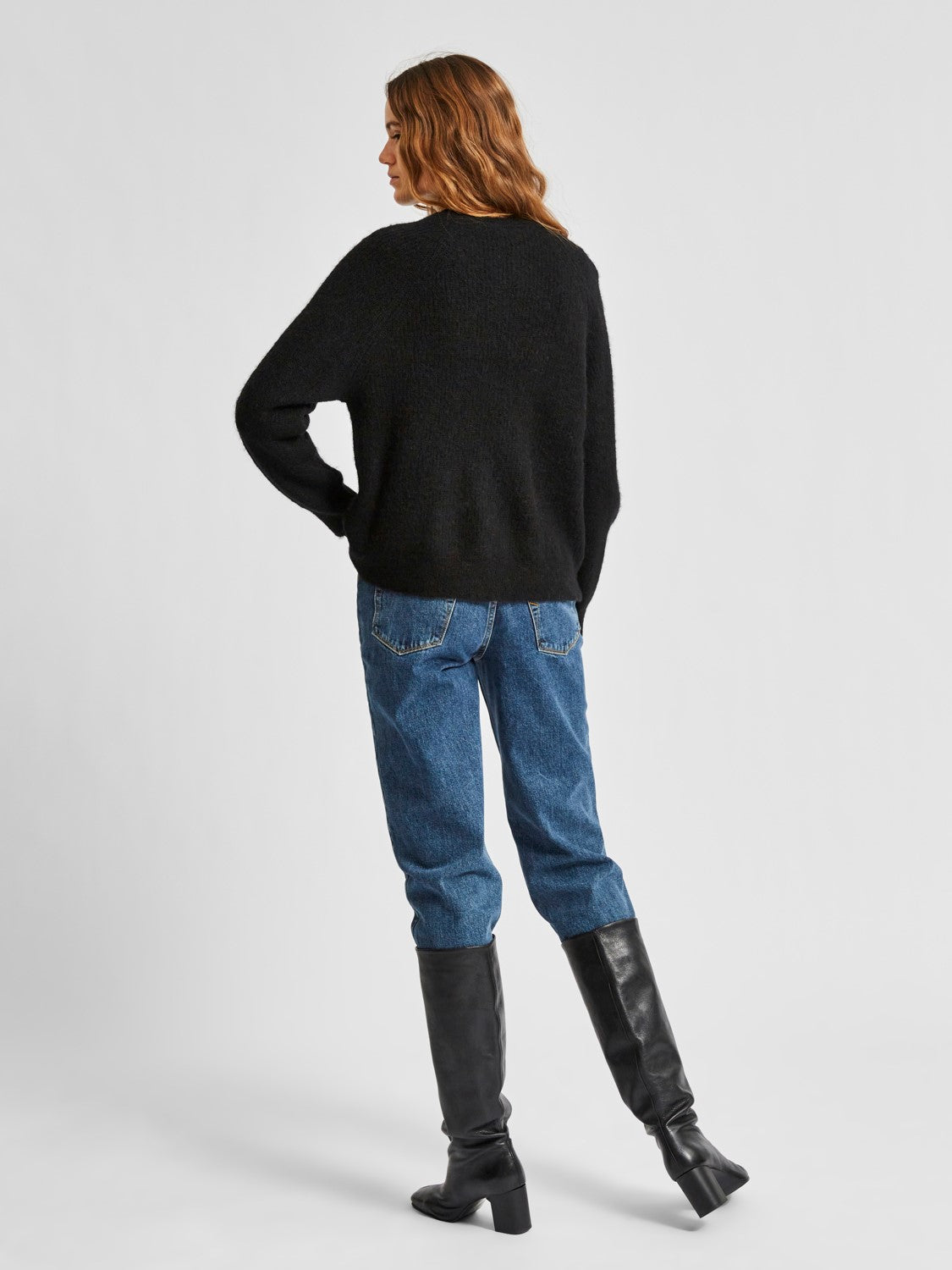 Lulu LS Knit Short Cardigan - Svart