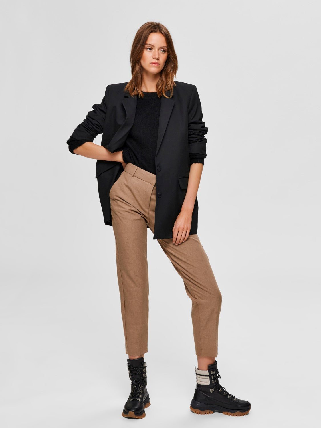 Lulu LS Knit O-Neck - Svart