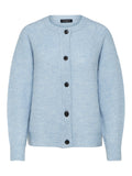 Lulu LS Knit Short Cardigan - Cashmere Blue Melange