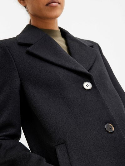New Sasja Wool Coat - Black
