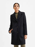 New Sasja Wool Coat - Black