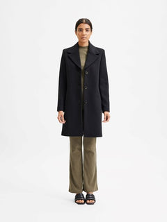 New Sasja Wool Coat - Black
