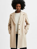 New Sasja Wool Coat - Beige Melange