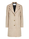 New Sasja Wool Coat - Beige Melange