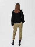 Sia Ls Knit Zipper Cardigan - Black