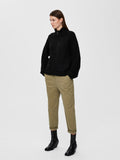 Sia Ls Knit Zipper Cardigan - Black
