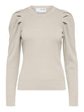 Isla Ls Knit O-Neck - Birch