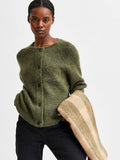 Lulu Ls Knit Short Cardigan - Kalamata Melange