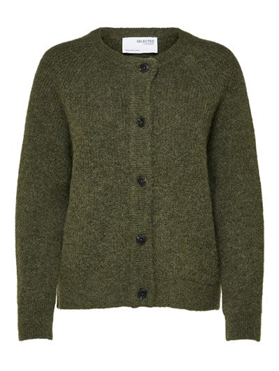 Lulu Ls Knit Short Cardigan - Kalamata Melange