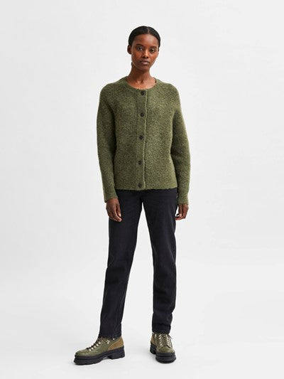 Lulu Ls Knit Short Cardigan - Kalamata Melange