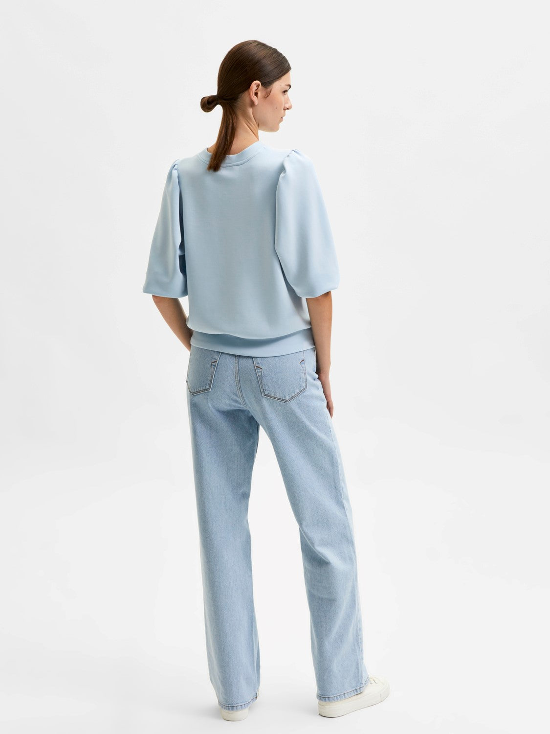 Tenny 3/4 Sweat Top - Cashmere Blue