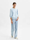 Tenny 3/4 Sweat Top - Cashmere Blue