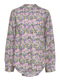 Judita LS Long Top - Violet Tulip AOP