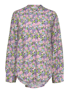 Judita LS Long Top - Violet Tulip AOP