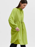 Selected Femme Mika Ls Short Dress - Dark Citron