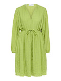 Selected Femme Mika Ls Short Dress - Dark Citron
