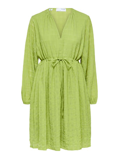 Mika Ls Short Dress - Dark Citron