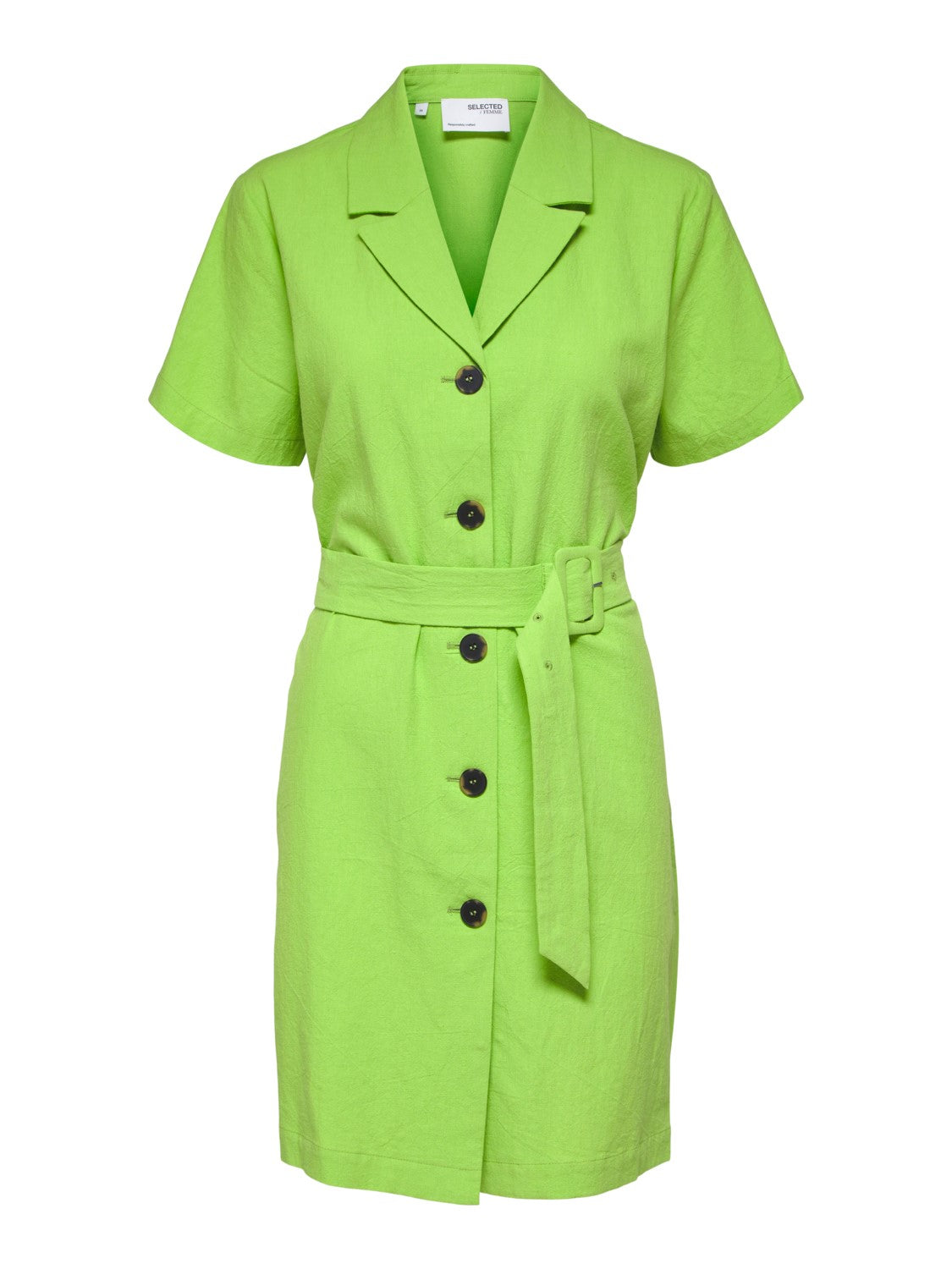 Malvina-Ida SS Short Dress - Grön
