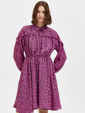 Quira Ls Short Dress - Phlox Pink Aop