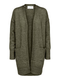 Lulu New Ls Knit Long Cardigan - Kalamata Melange