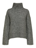 Gabella Ls Knit High-Neck W - Light Grey Melange