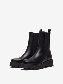 Cora Toe Cap Boot - Black