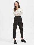 Marie Mw Leather Pants - Black