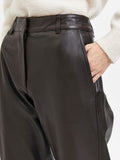 Marie Mw Leather Pants - Black